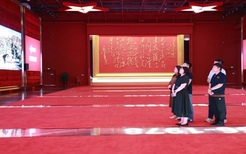 民建濱海新區(qū)直屬委員會經(jīng)發(fā)支部主委劉夕嘉一行到榮程集團參觀調研